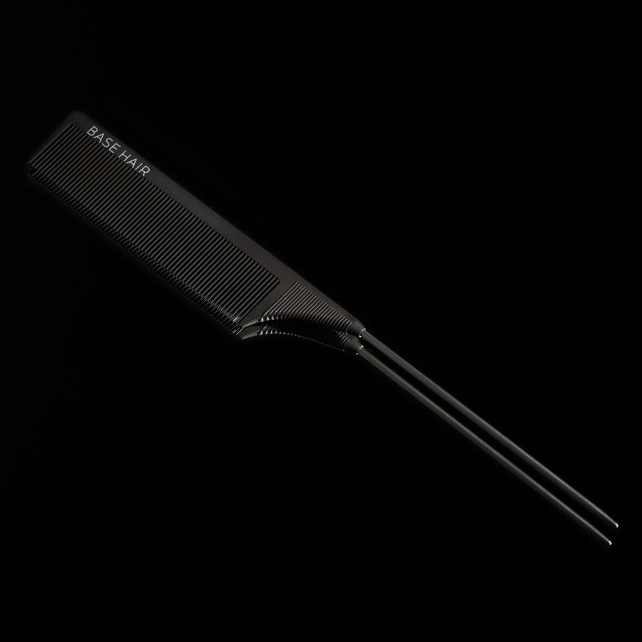 fine tooth black comb from base hair